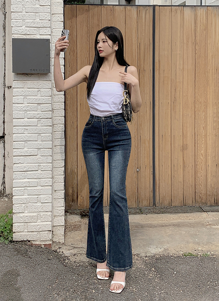 平成ギャルd.i.a. クラッシュフレアデニム　y2k archiveストレッチ 平成ギャルd.i.a. クラッシュフレアデニム y2k archiveストレッチ