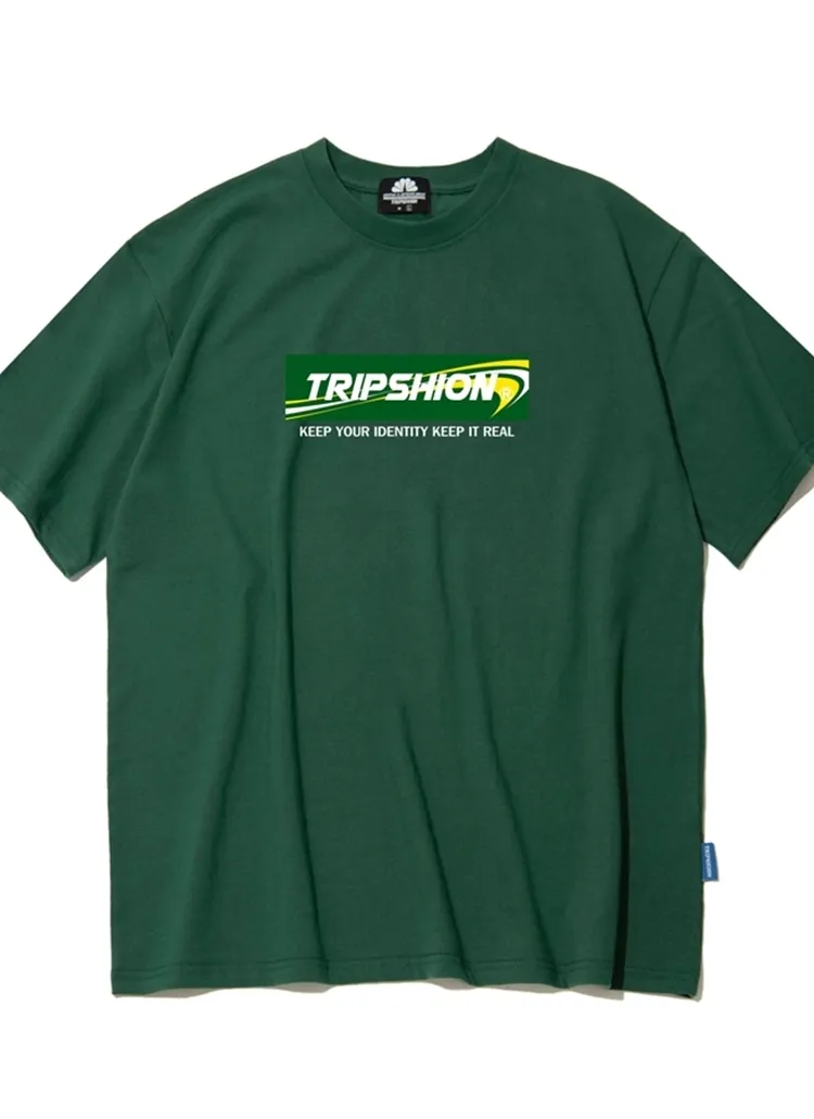 TRIPSHIONロゴ半袖Tシャツ(グリーン) | 詳細画像1