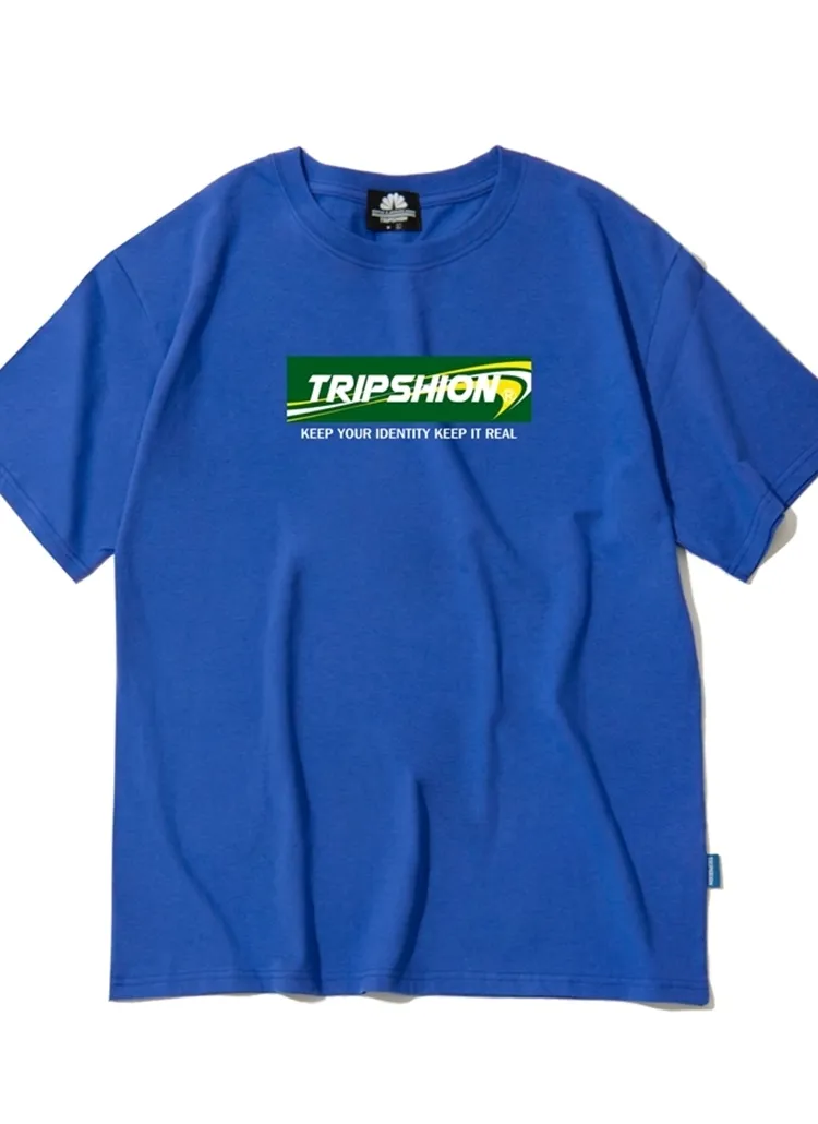 TRIPSHIONロゴ半袖Tシャツ(ブルー) | 詳細画像1