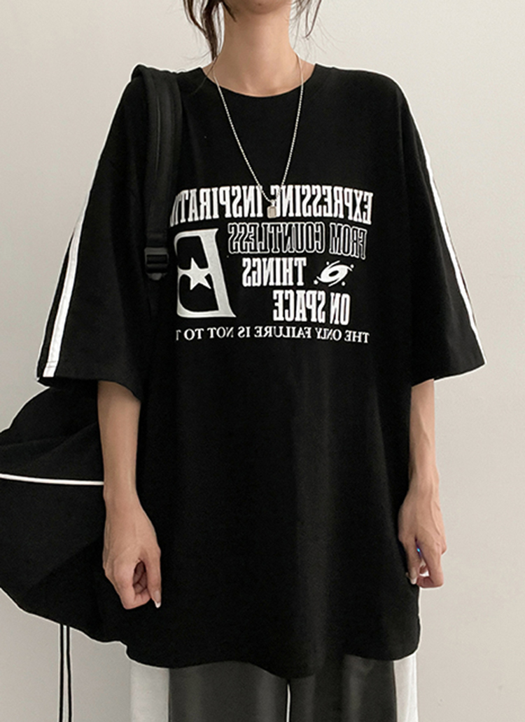 Bレタリングトラック半袖Tシャツ | レディースファッション通販 - DHOLIC