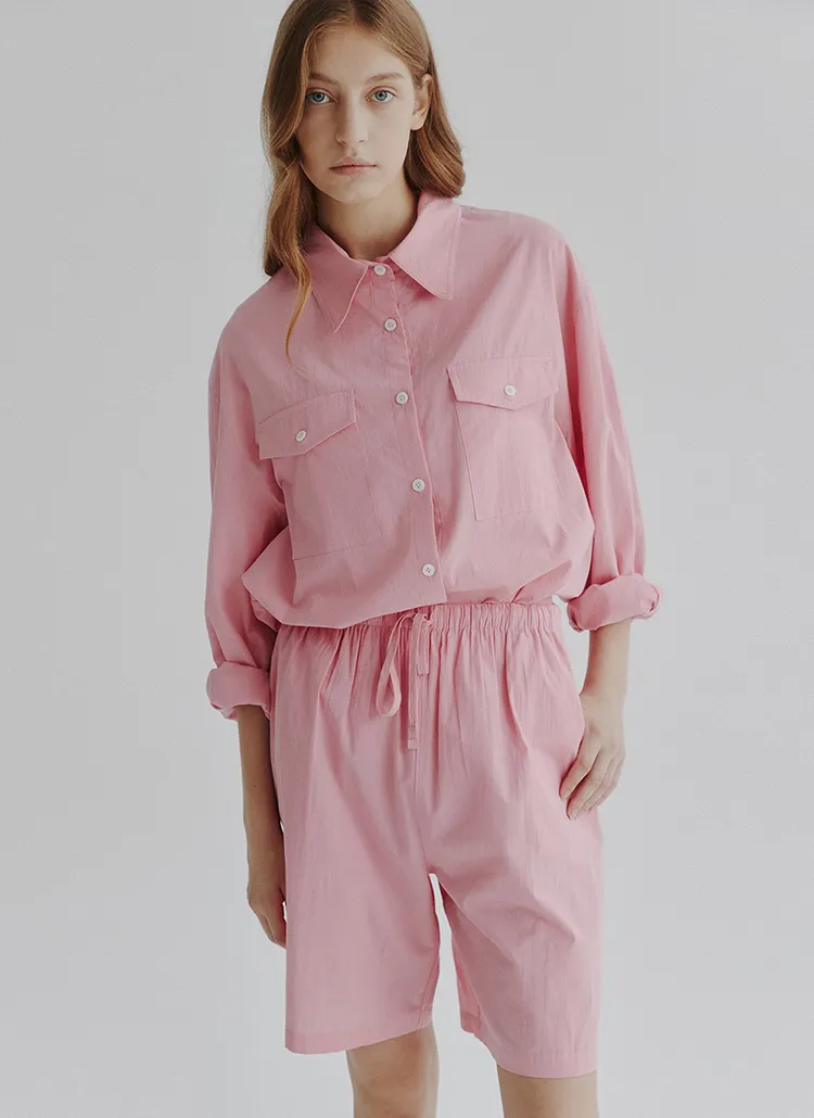 フラップツーポケットシャツ(Aurora Pink) | 詳細画像1