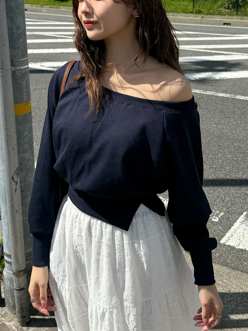 fictiontokyo クロップドスウェット＋スリットスウェットスカート セット割引】クロップドスウェット＋スリットスウェットスカート