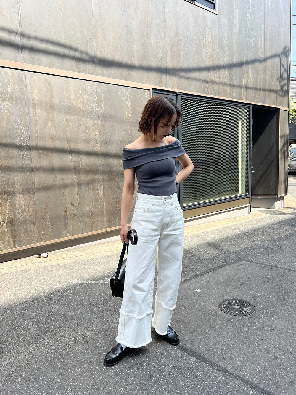モダール混オフショルTシャツ | 詳細画像14