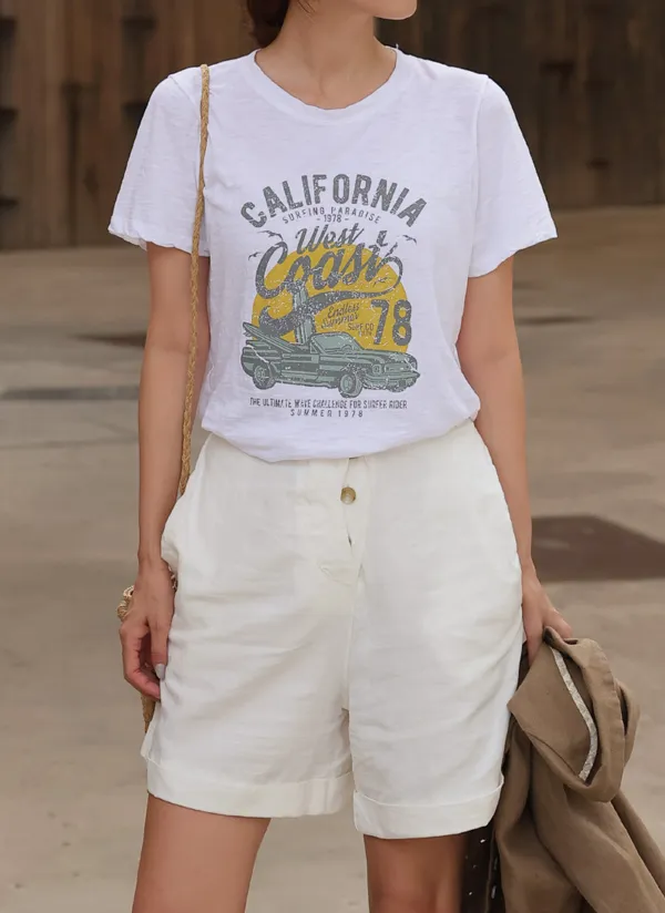CALIFORNIAプリント半袖Tシャツ | aboutsome | 詳細画像1