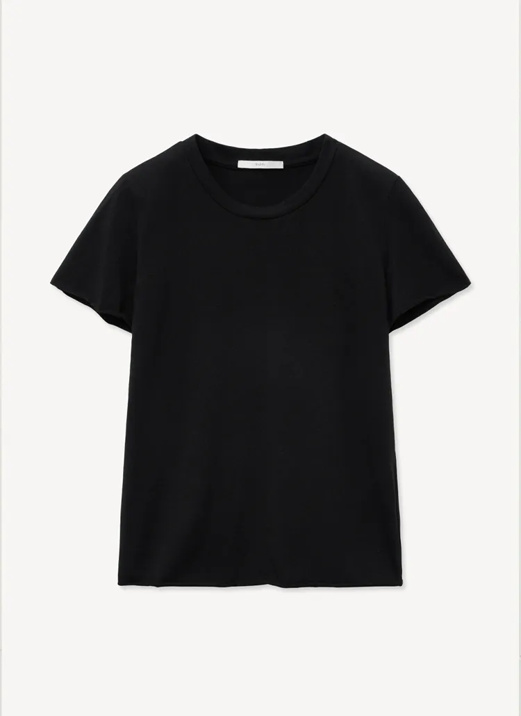 モダール混ロール半袖Tシャツ(BLACK) | 詳細画像1