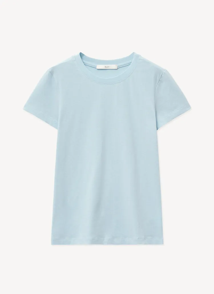 モダール混ラウンド半袖Tシャツ(LIGHT BLUE) | 詳細画像1