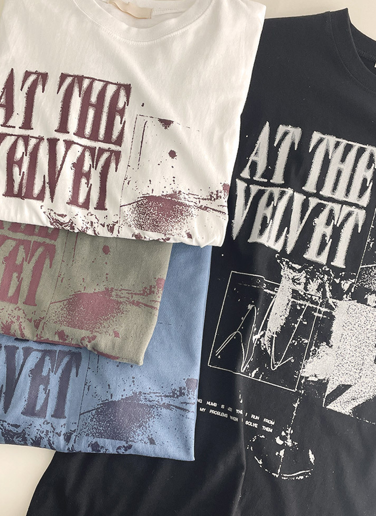 VELVETアートプリントオーバー半袖Tシャツ | レディースファッション