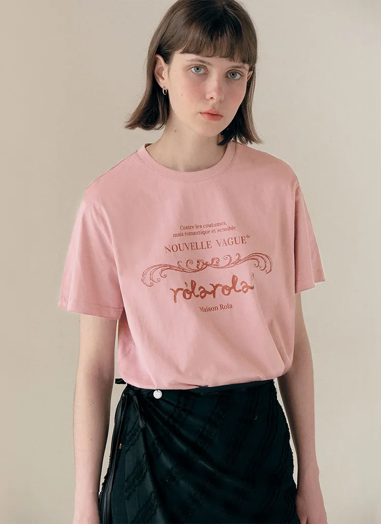 ビンテージロゴ半袖Tシャツ(ピンク) | レディースファッション通販 