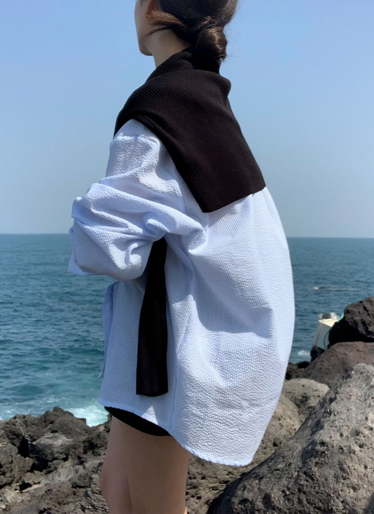 beidelli made]オーバーフィットストライプシャツ | レディース