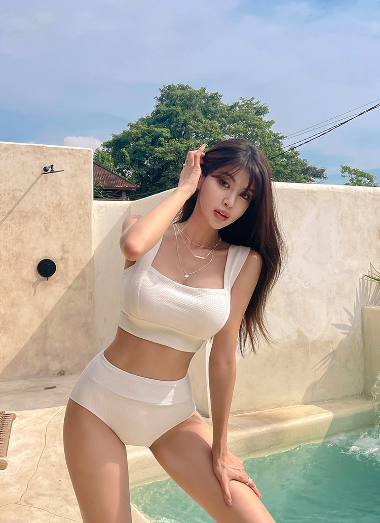 スクエアネックハイウエストビキニ上下SET | レディースファッション