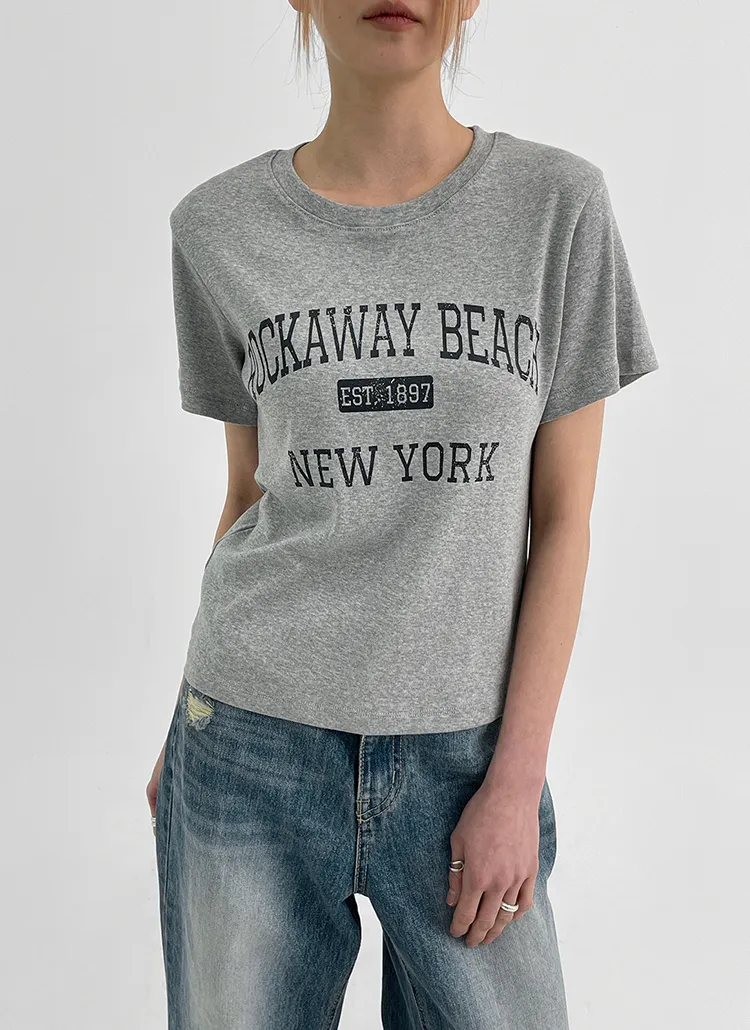 ニューヨーク半袖Tシャツ | blackup | 詳細画像1