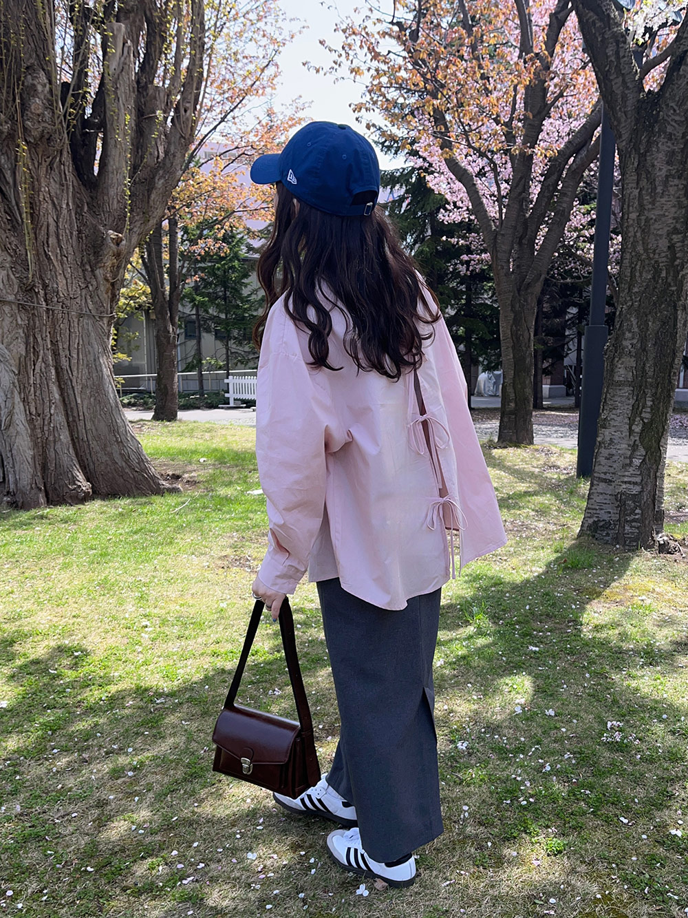 R*R様 リボン付きオーバーサイズ黒シャツ GEMEDA tシャツ リボンオーバーサイズTシャツ レディース