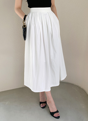 ★minagram★ 配色ライン入りのフレアプリーツロングスカート minagram（ミナグラム [ONLY DHOLIC 日本国内独占販売
