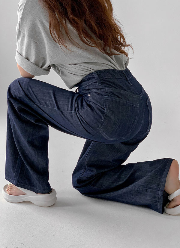 3TYPEノンウォッシュサマーデニムパンツ | レディースファッション通販