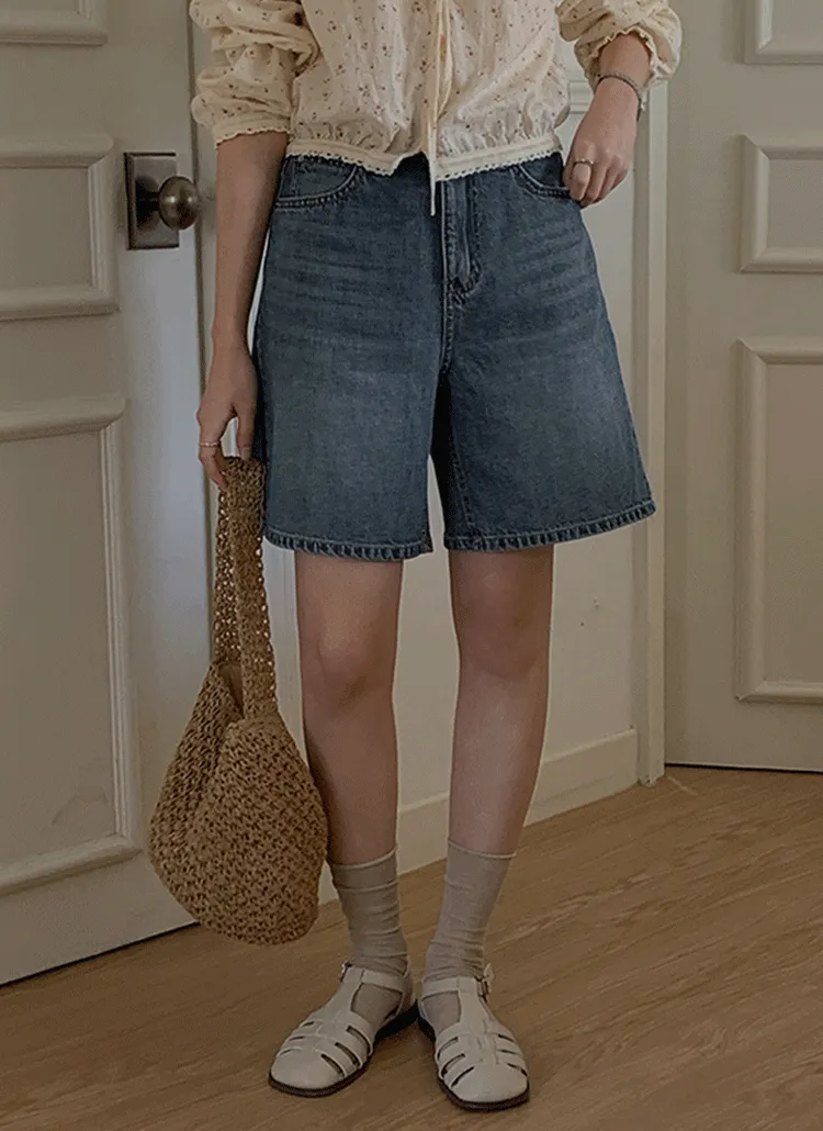 シンプルショートデニムパンツ | fromheadtotoe | 詳細画像1
