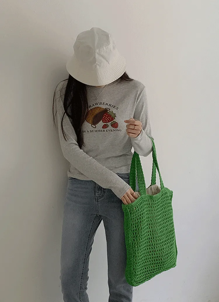 ストロベリー長袖Tシャツ | fromheadtotoe | 詳細画像1
