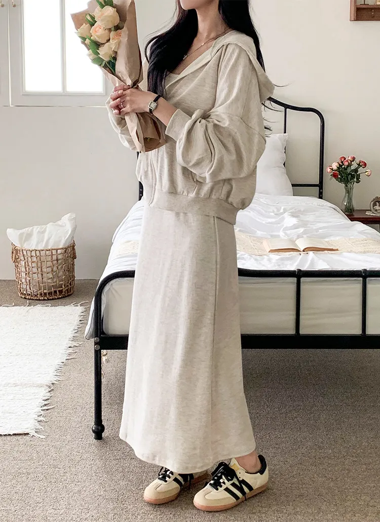 ジップパーカー&キャミワンピースSET | レディースファッション通販  