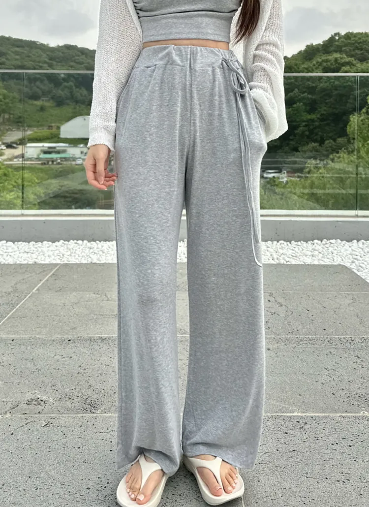 サイドストラップワイドパンツ | yefit | 詳細画像1