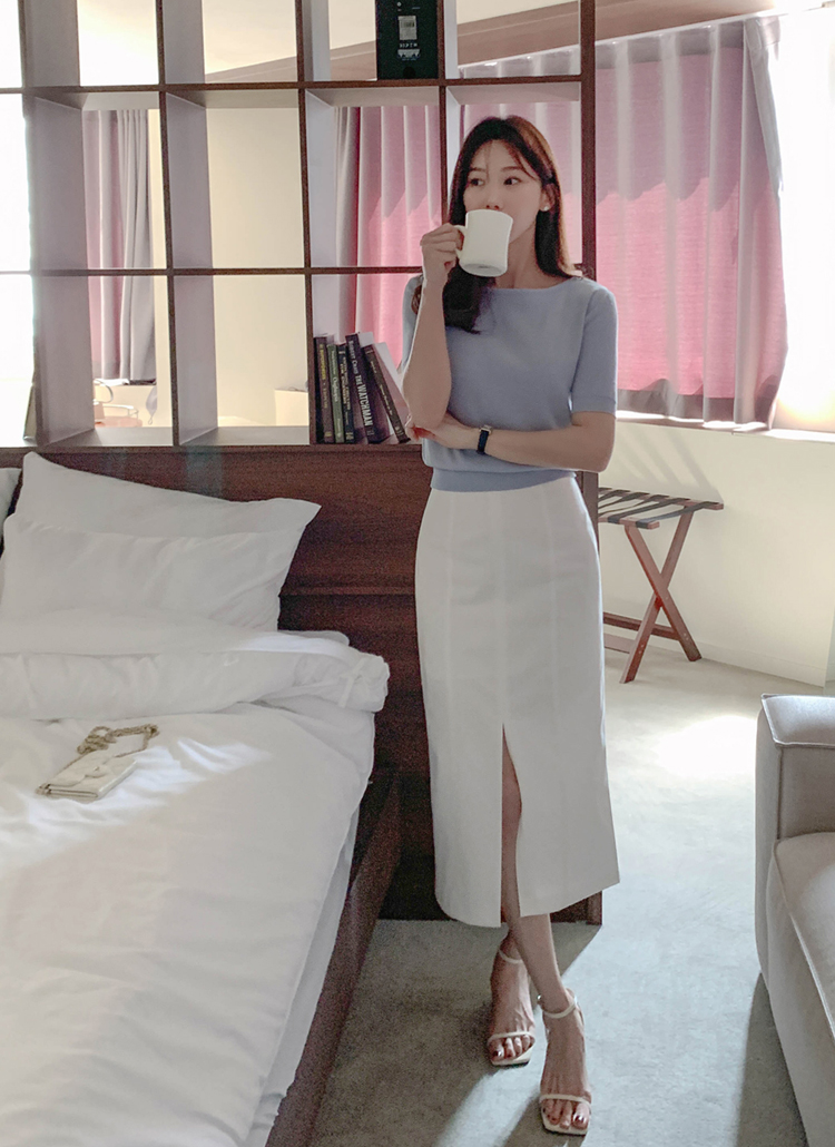 SELF-PORTRAIT★ツイード スリット ベルト スカート★関税込み 1450172_info_20220826_154428_1