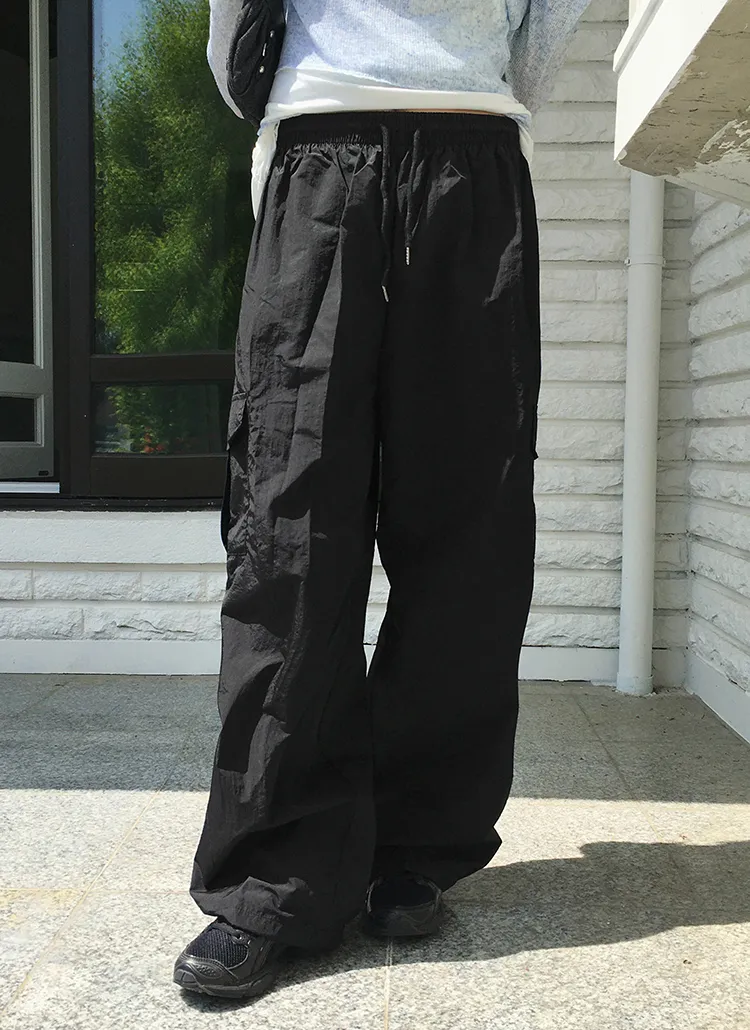 2WAYナイロンストリングカーゴパンツ | レディースファッション通販