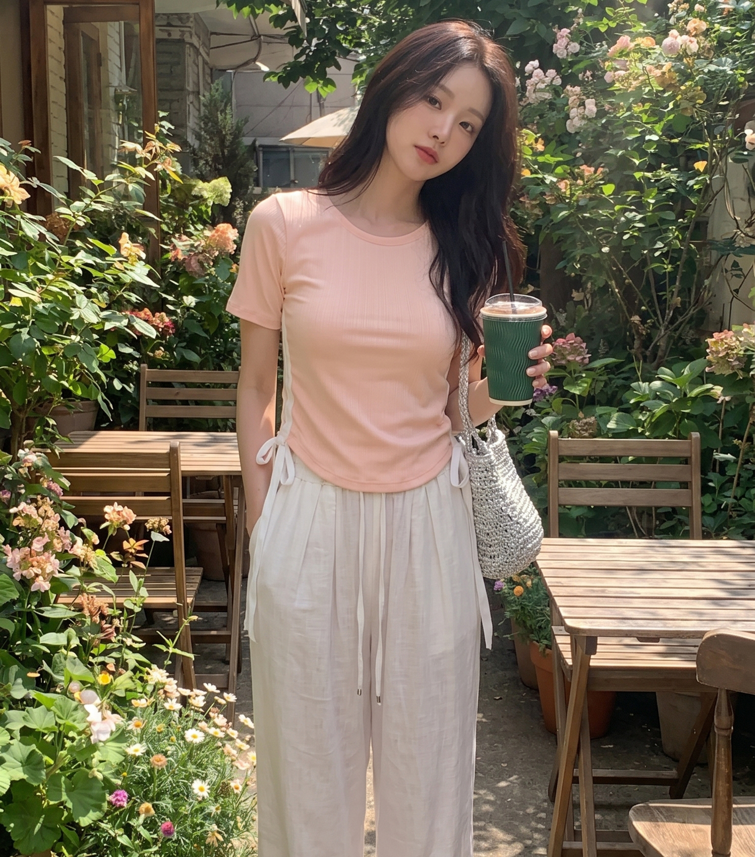 配色ドロスト半袖Tシャツ | DHOLIC | 詳細画像22