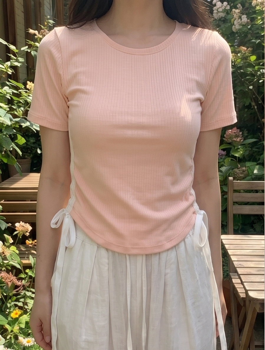 配色ドロスト半袖Tシャツ | DHOLIC | 詳細画像7