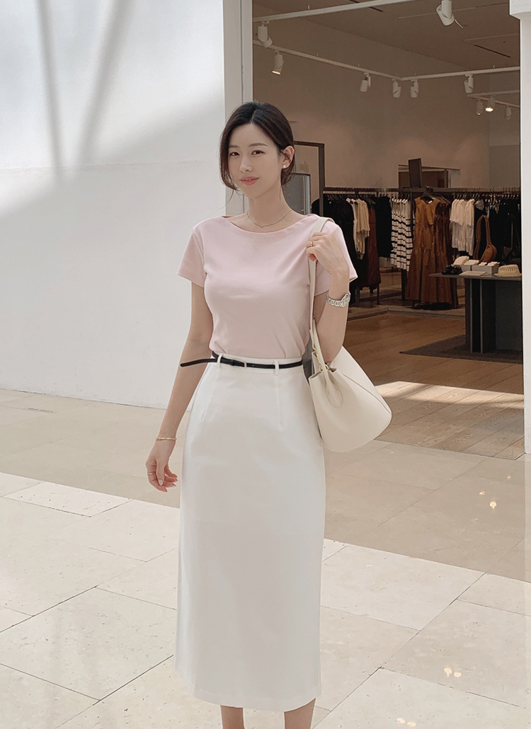 スリットスカート JOSE MOON スカート CRUMPLED SLIT SKIRT/クランプルスリット