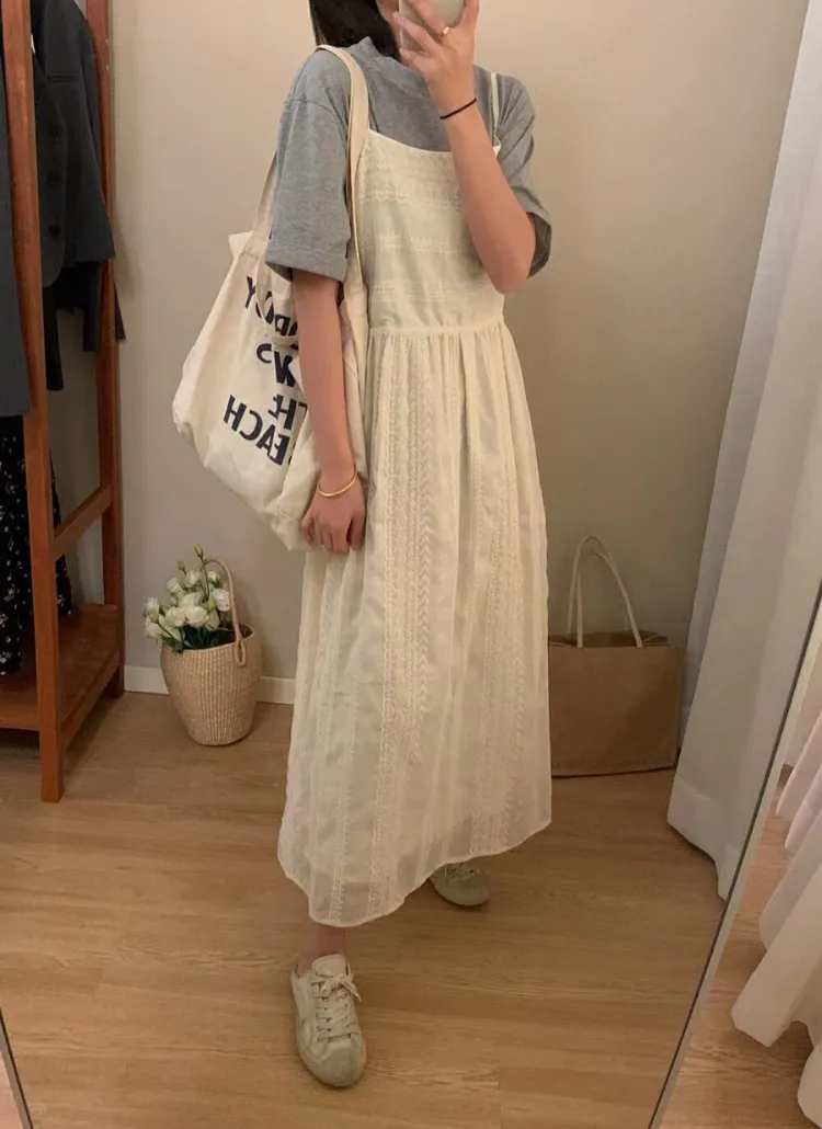 レースウエストリボンビスチェワンピース | VINT THE VIN | 詳細画像1