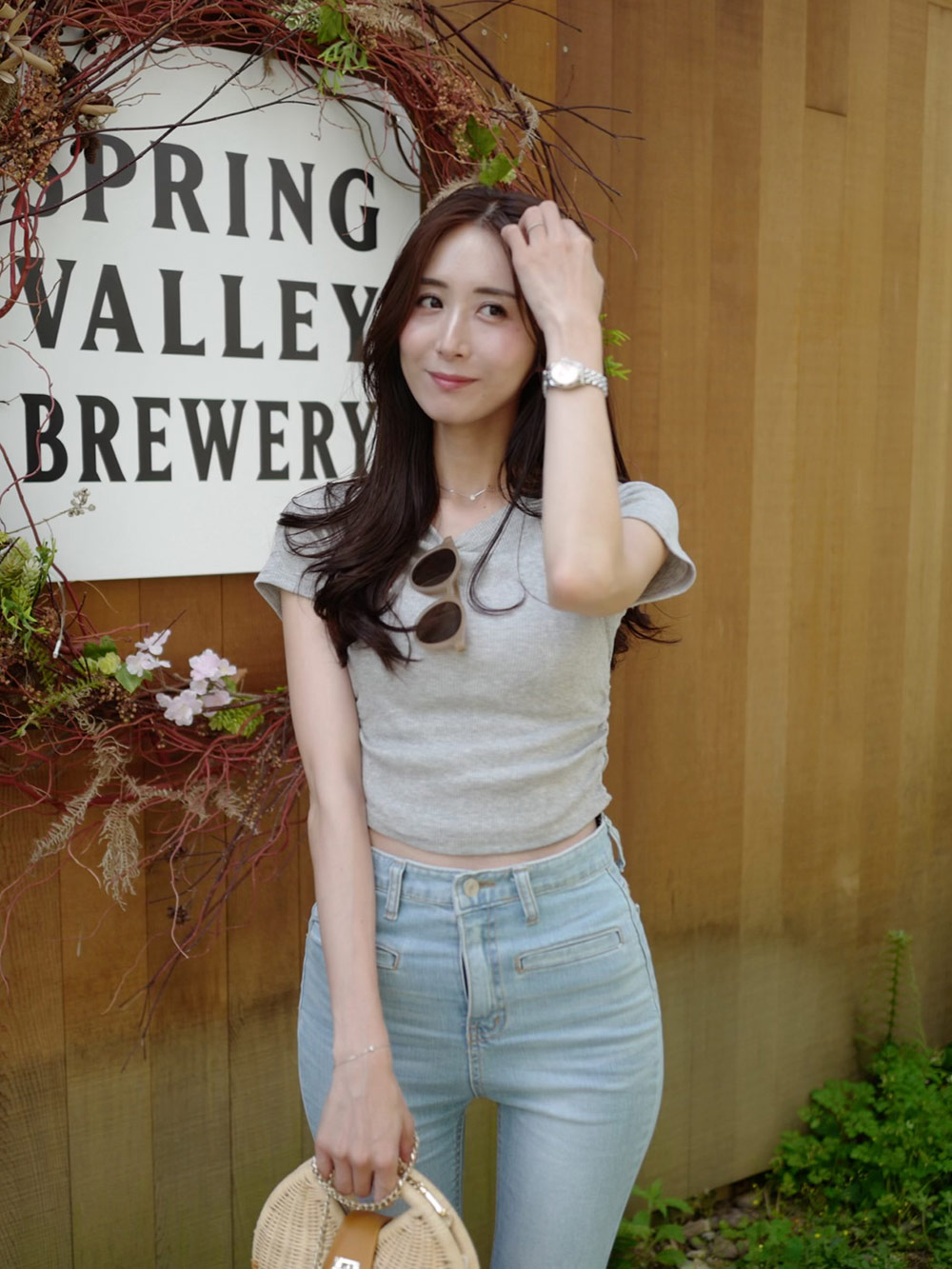 ハイウエストスリムフレアデニムパンツ | 詳細画像14