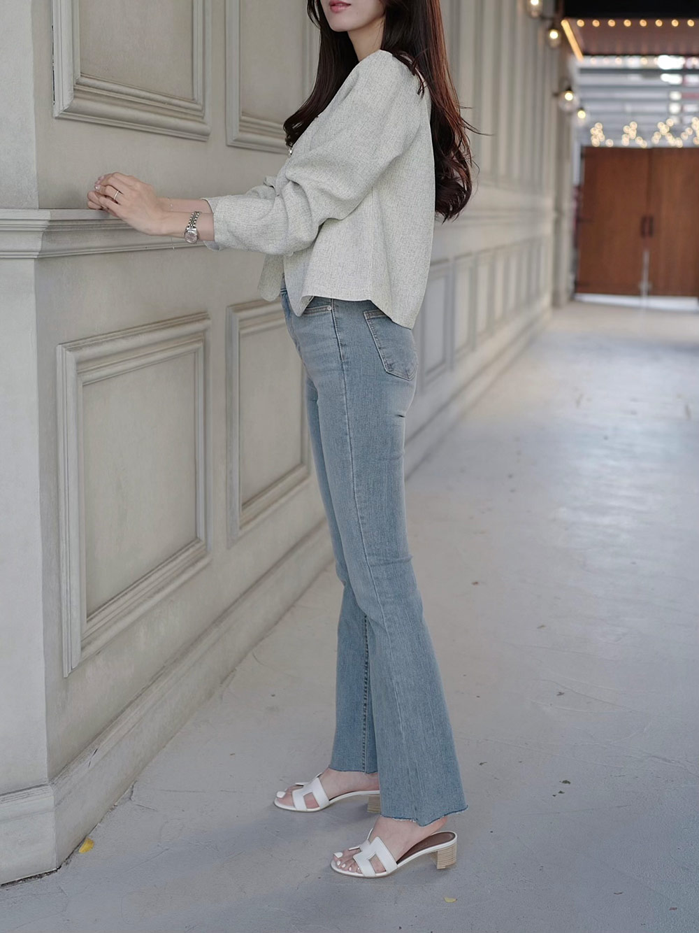 スリムフレアデニムパンツ | 詳細画像9