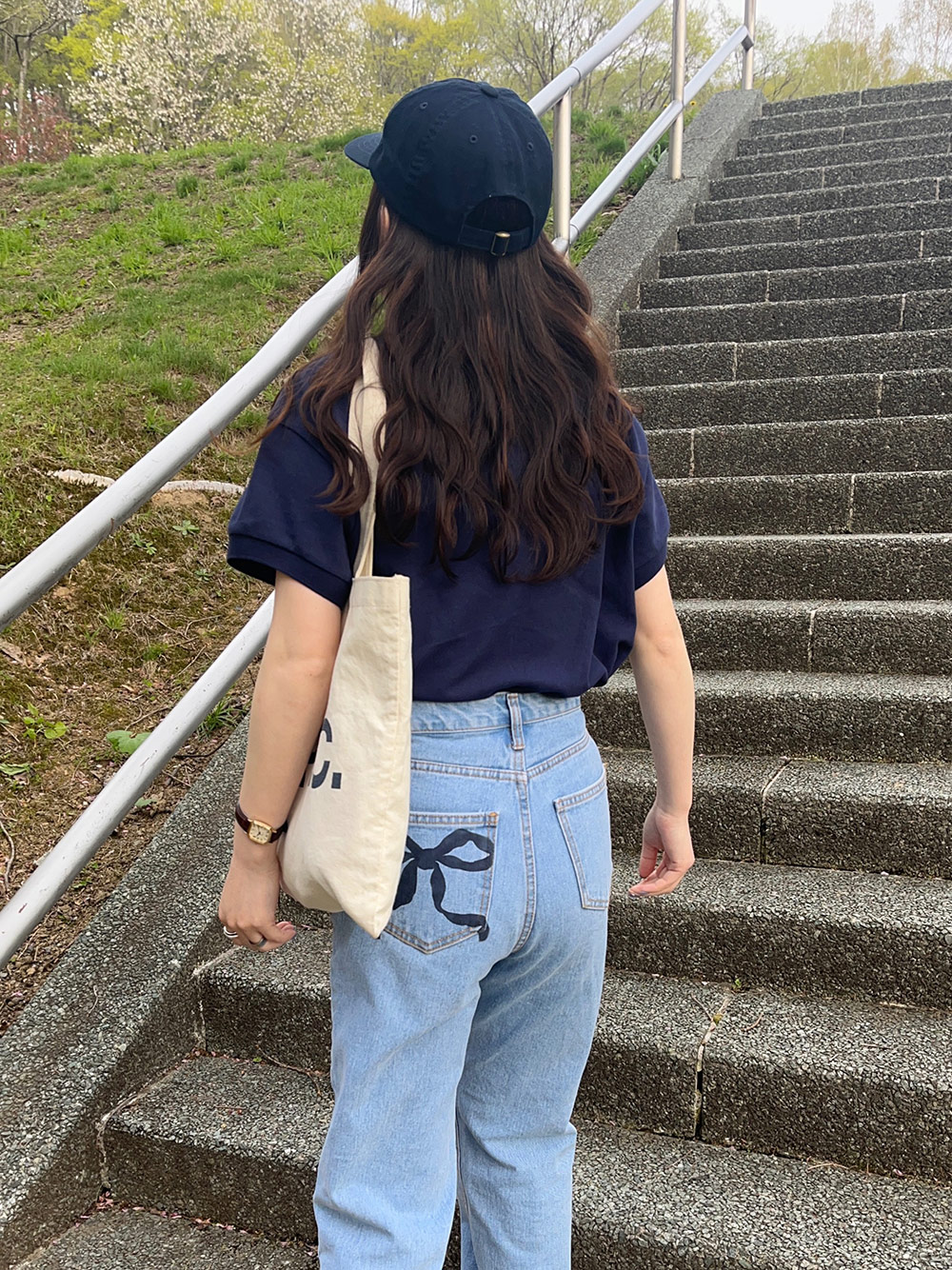 リボンポケットデニムパンツ | レディースファッション通販 - DHOLIC