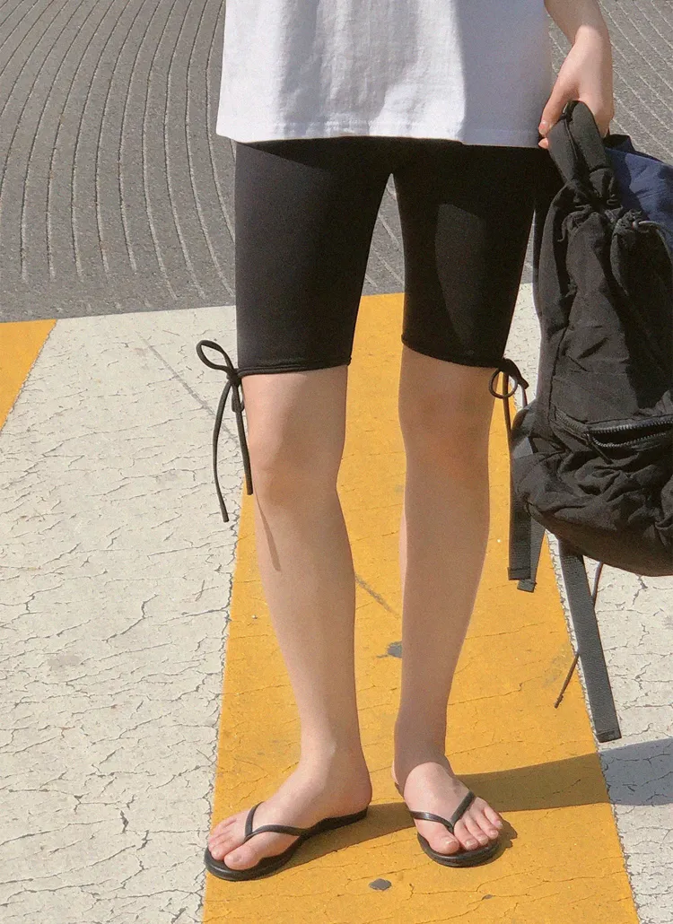 リボンショートレギンスパンツ | naturalmind | 詳細画像1