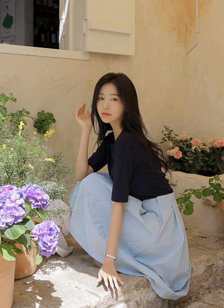 リー スカート 公式 フレアタックスカート レディース LL9043-109 レッド XS 試着対象STANDARD WARDROBE スカート セットアップ可スタイリスト