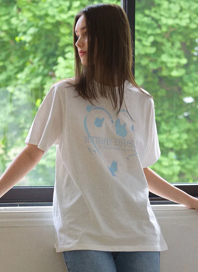 ハートバタフライ半袖Tシャツ | 詳細画像1