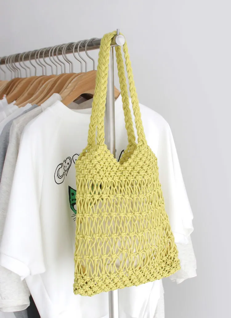 巾着ポーチ付ネットハンドバッグ | whosbag | 詳細画像1