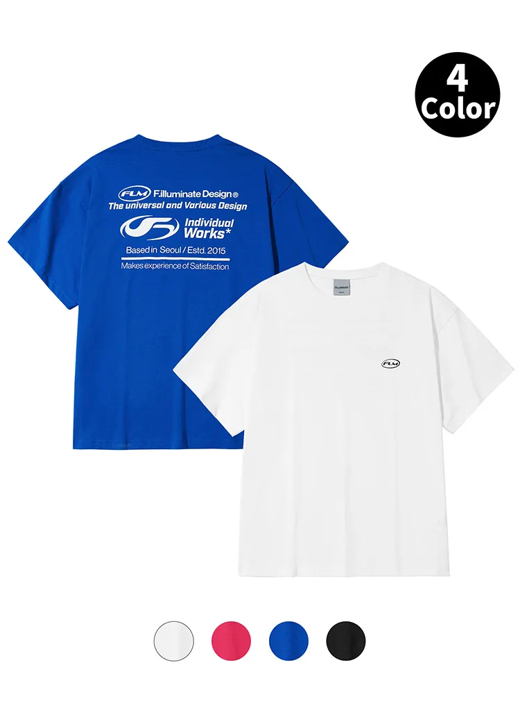 Works*プリントラウンドネック半袖Tシャツ | 詳細画像1