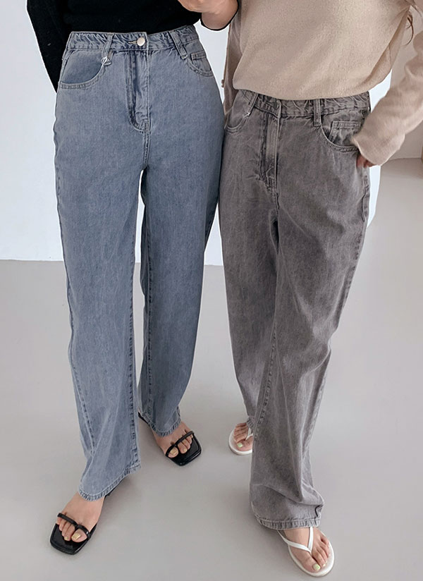 Amazon | [DAYCLOSET] デニムパンツ レディース ワイドパンツ