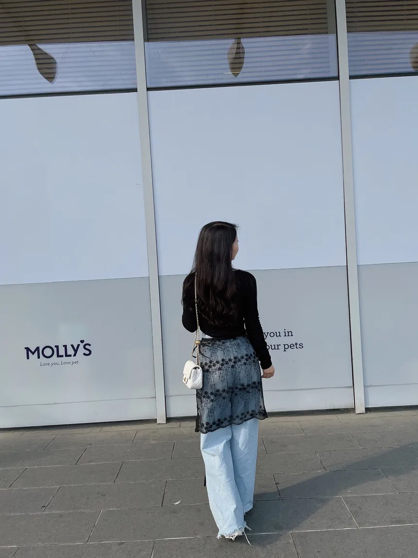 ハイウエストダメージデニムパンツ | mirangmirang | 詳細画像47