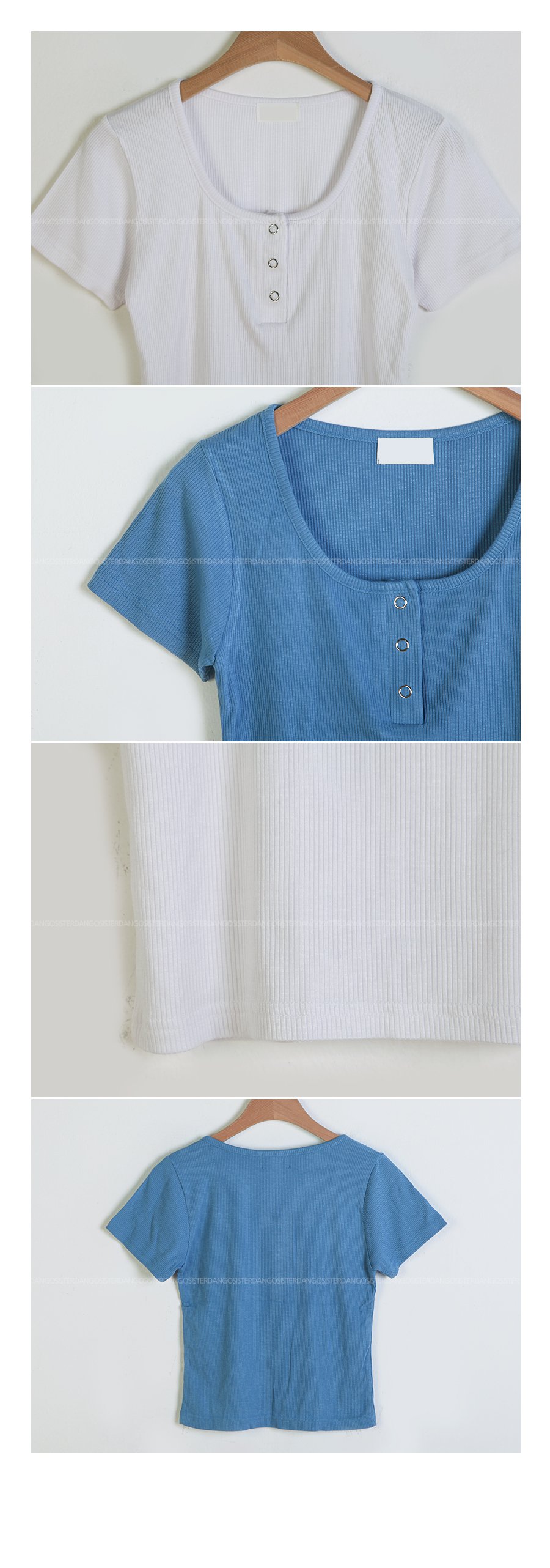 ヘンリーネッククロップドTシャツ | 詳細画像14