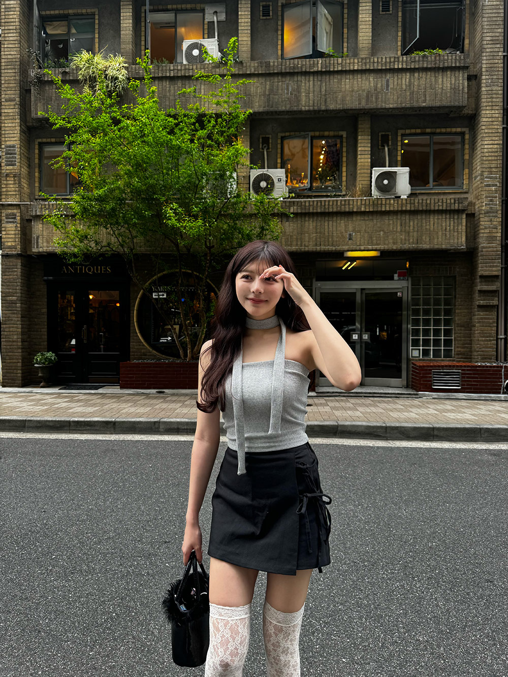 サイドリボン台形スカートパンツ | 詳細画像10