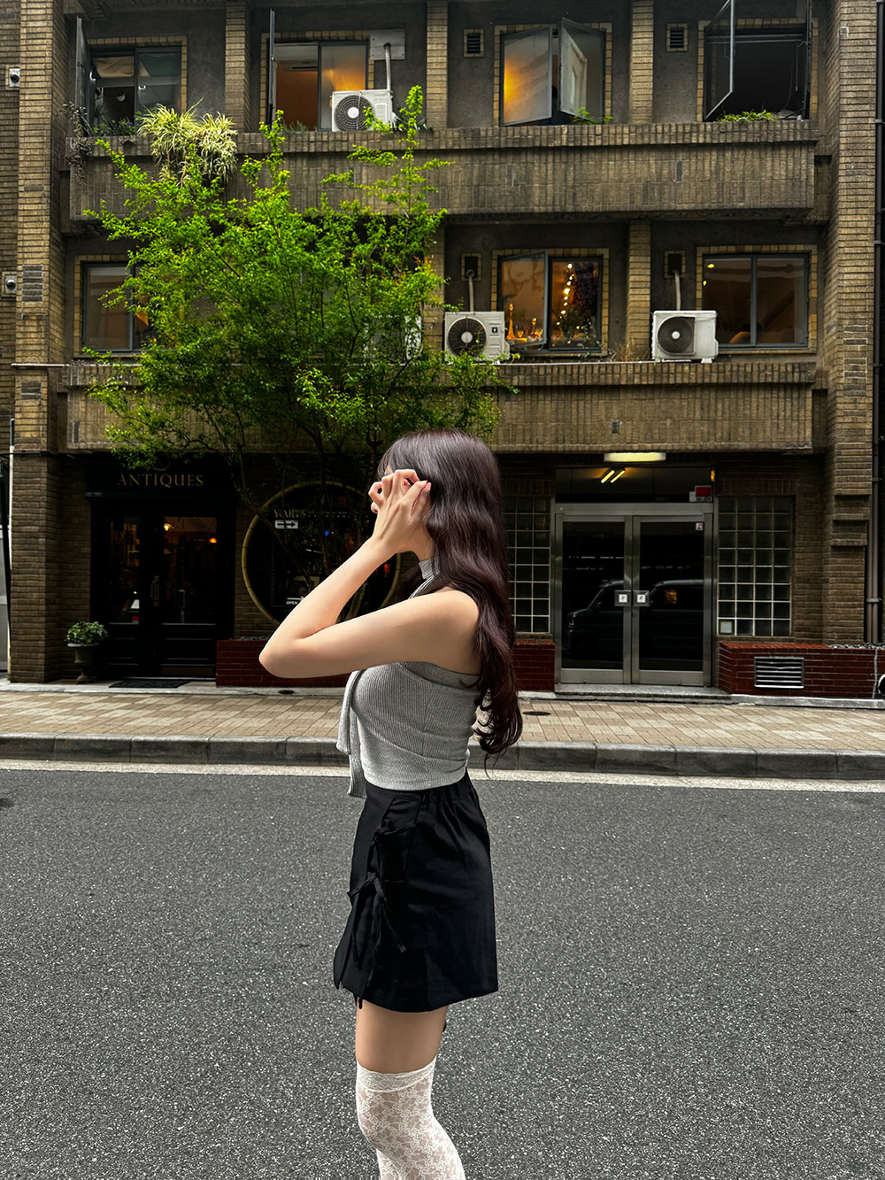 サイドリボン台形スカートパンツ | 詳細画像11