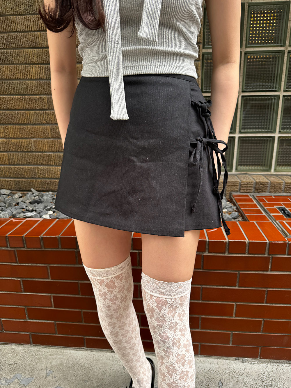 サイドリボン台形スカートパンツ | 詳細画像13