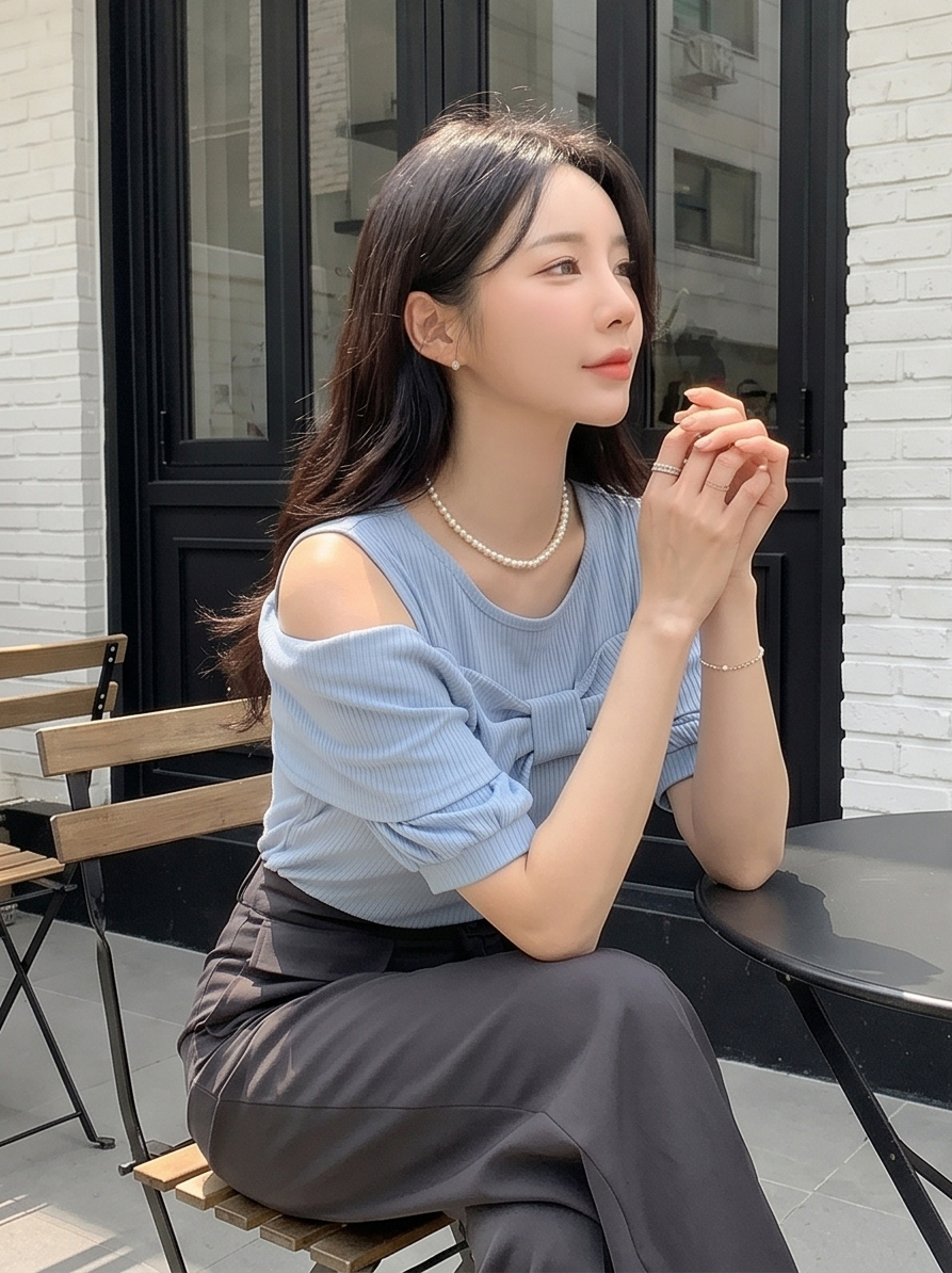 リボンオフショル半袖Tシャツ | DHOLIC | 詳細画像44