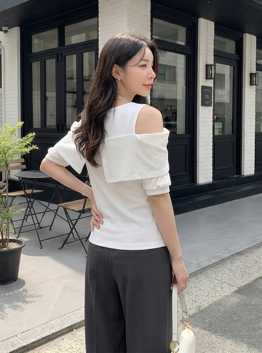 リボンオフショル半袖Tシャツ | DHOLIC | 詳細画像22