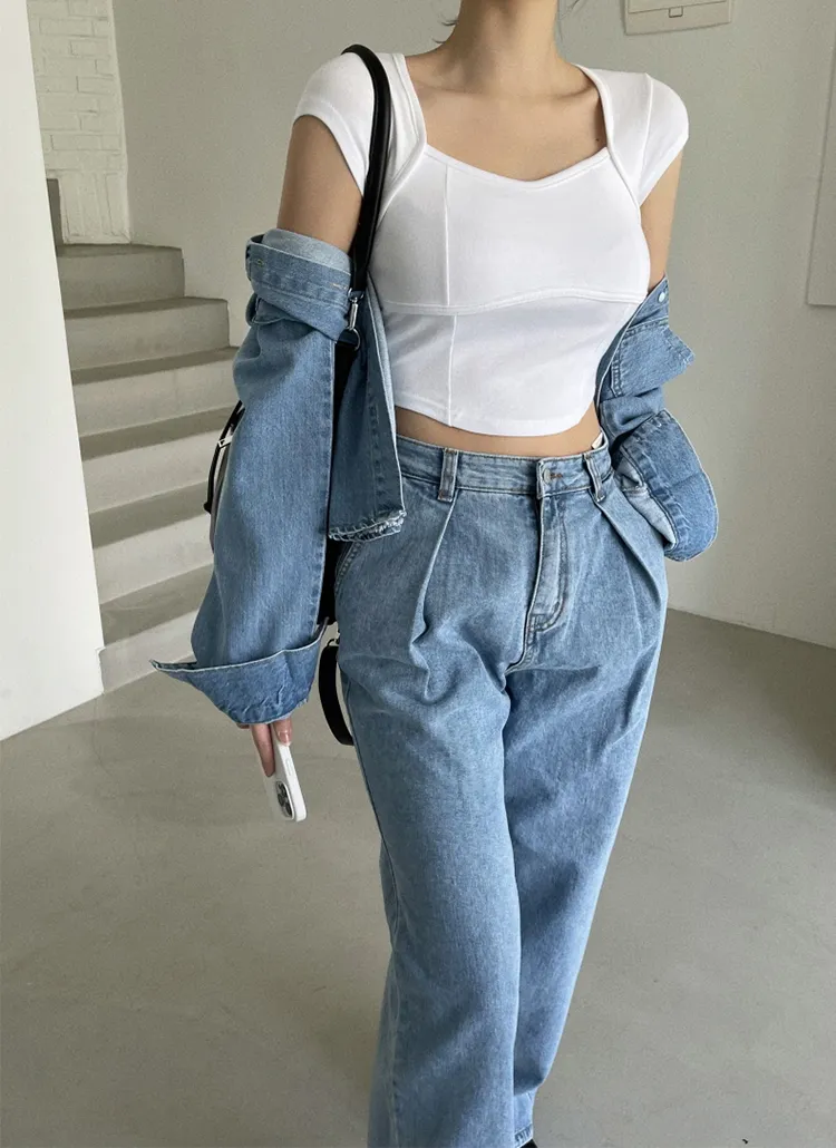 ボリュームライン半袖Tシャツ | yefit | 詳細画像1