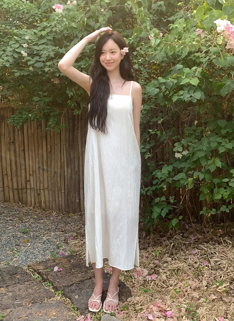 バックリボンスクエアネックキャミワンピース | cherrykoko | 詳細画像1