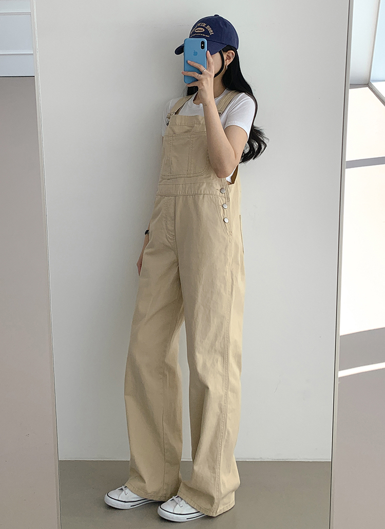 ワイドコットンサロペットパンツ | レディースファッション通販 - DHOLIC
