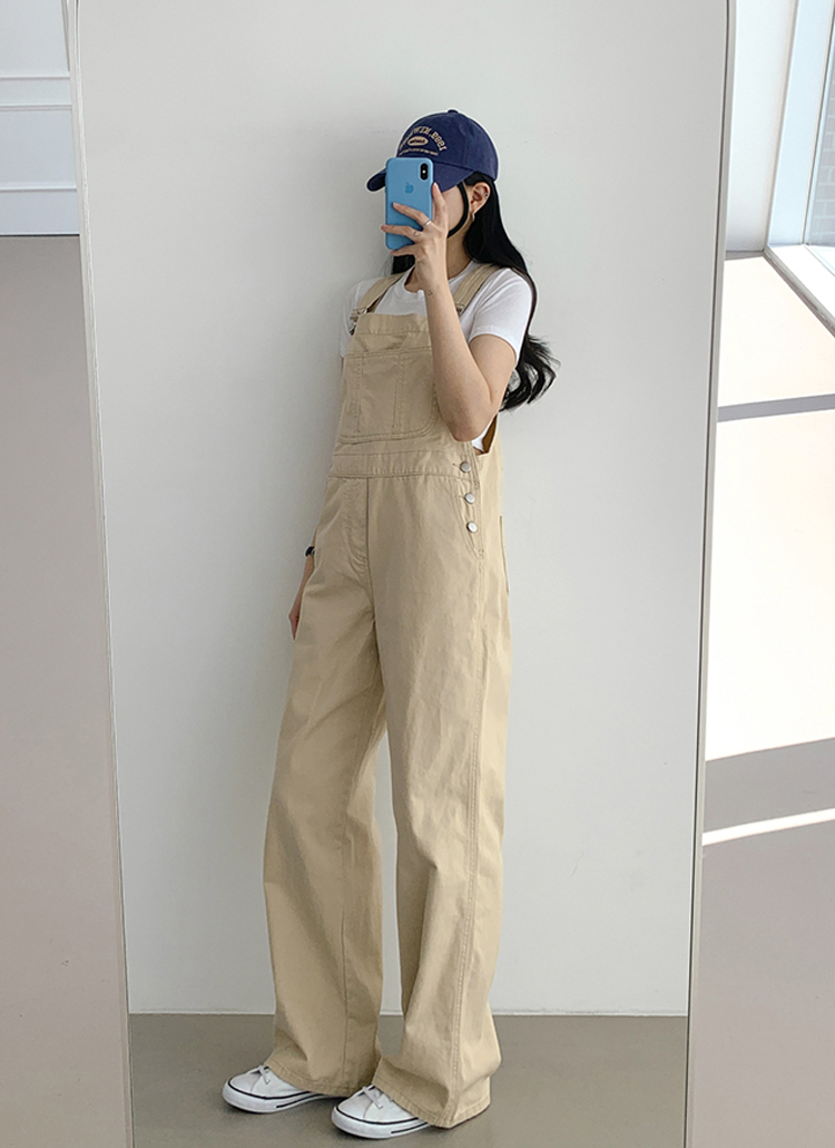 ワイドコットンサロペットパンツ | レディースファッション通販 - DHOLIC