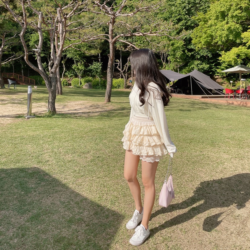 ボリュームフリルミニスカートパンツ | mirangmirang | 詳細画像26