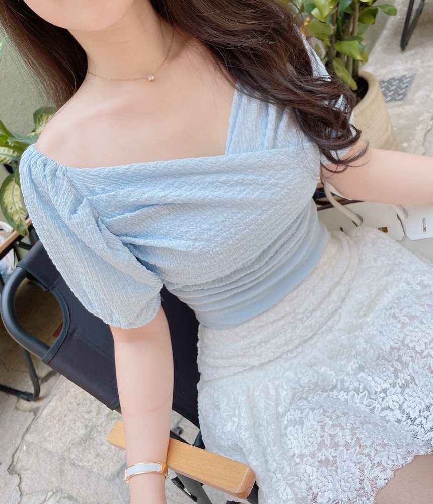 アンバランスバックロングレースミニスカート | mirangmirang | 詳細画像26